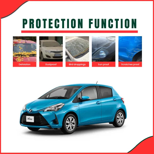 Toyota Vitz Car Top Cover – Waterproof, Non-Woven, Scratchproof (2018–2022 Models) - Latest