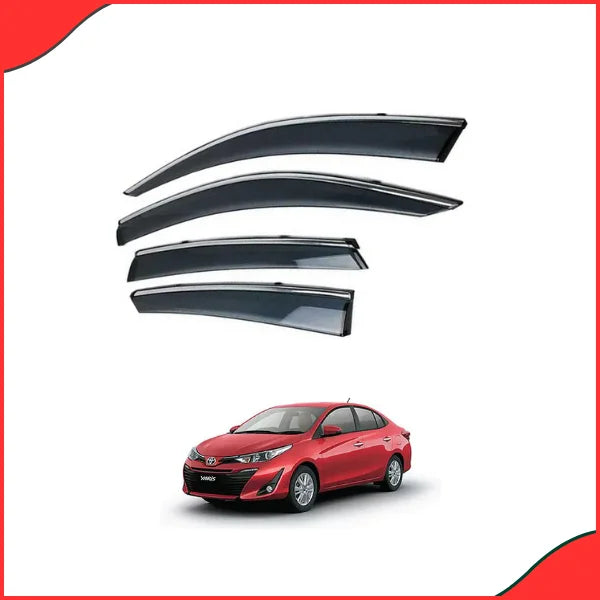 Toyota Yaris Air Press  Sun Visor with Chrome Trim – Stylish & Protective - Latest