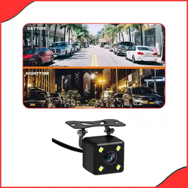 Universal Car Rear View Camera 4 LED Waterproof - Wide Angle Vision