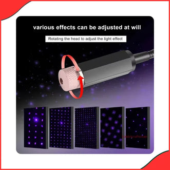 Universal Mini LED Car Roof Star Light  USB Powered & Ambient Projection