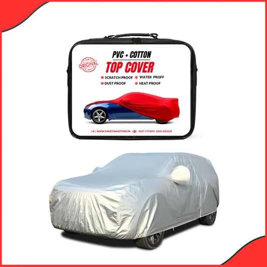Universal X-Large PVC + Cotton Car Cover – Waterproof, Scratchproof & Dustproof Full Body Protection for SUVs and Sedans