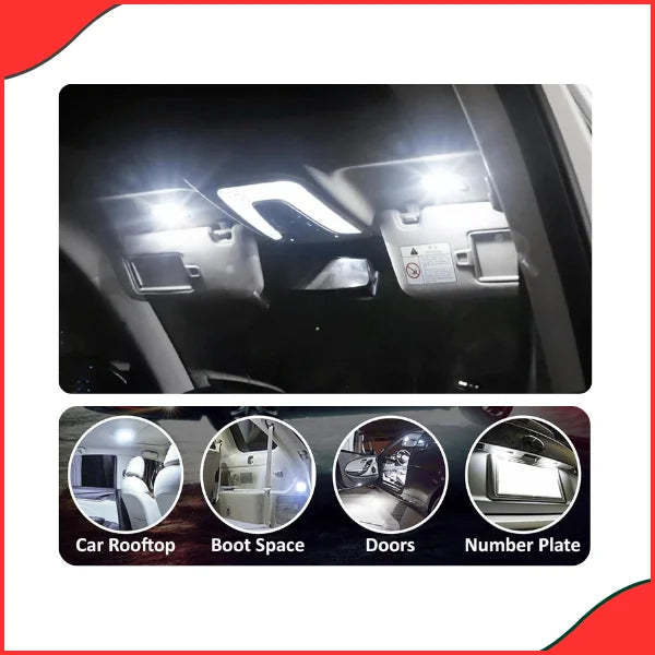 Universal Car Interior Roof Light  Super Bright & Easy Installation -High Quality