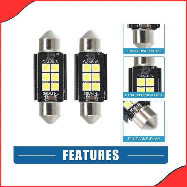 Universal Car Interior Roof Light  Super Bright & Easy Installation - Good Material