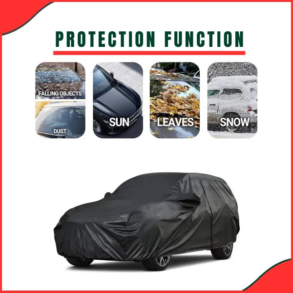 Universal Large Size Parachute Car Cover – Waterproof, Dustproof & UV-Resistant Protection - Latest Model