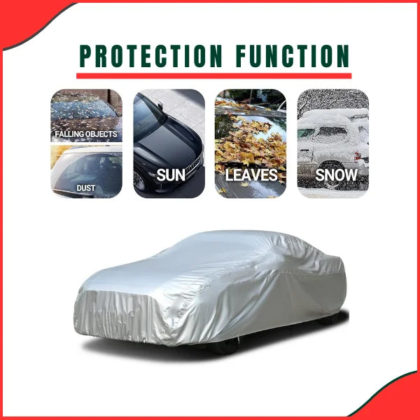 Universal Medium Size Parachute Car Cover – Waterproof, Dustproof & UV-Resistant Protection - latest model