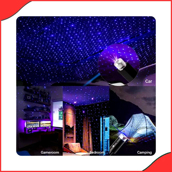 Universal Mini LED Car Roof Star Light  USB Powered & Ambient Projection - Latest