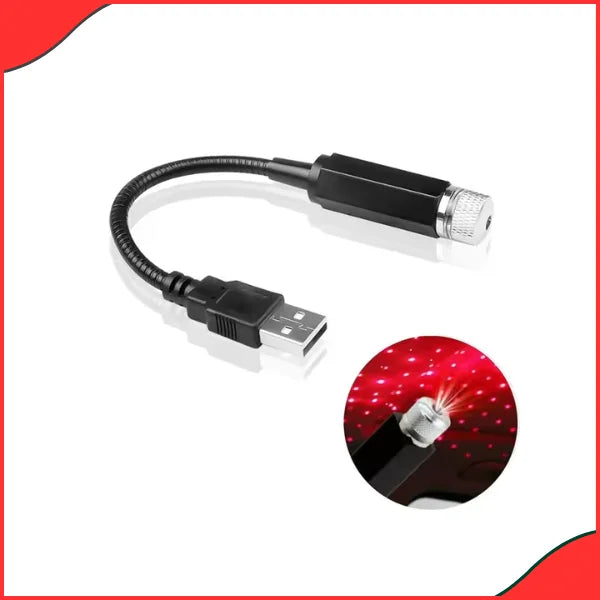 Universal Mini LED Car Roof Star Light  USB Powered & Ambient Projection - New