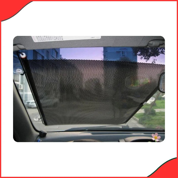 Universal PVC Rolling Car Sun Shade – Retractable & Foldable Front Windshield Screen (50cm x 125cm) - Hight Quality