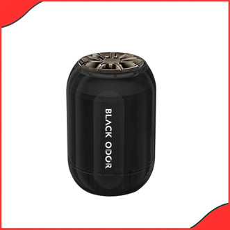 BLACK ODOR BO-8 Black Ice Air Freshener in its big size packaging, highlighting the long-lasting natural oil formula.