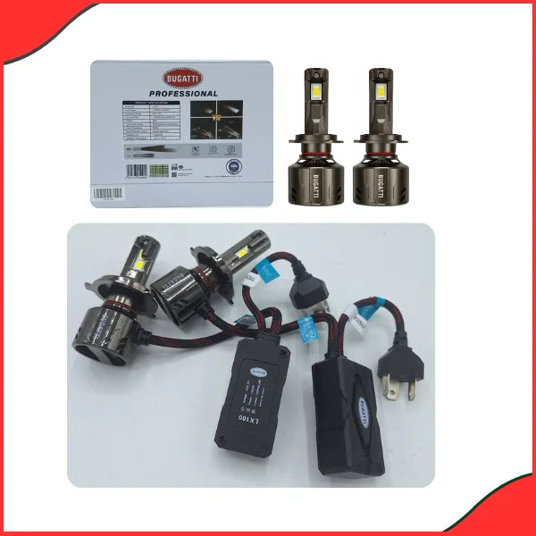 High Power Bugatti LX 100 H4 Fog Light side angle