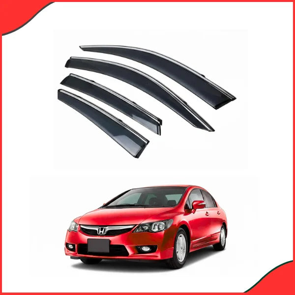 Honda Civic 2006-2012 Air Press Sun Visor with Chrome Finish