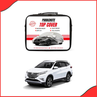Daihatsu Terios Water Resistant Parachute Top Cover fitted on compact SUV - front view
