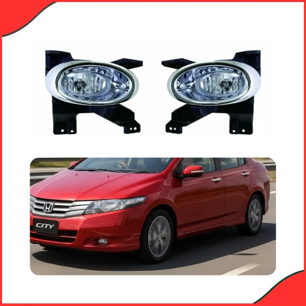 DLAA HD336E Fog Lamps installed on a Honda City 2009-2014 model