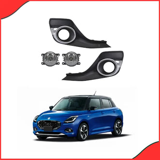 DLAA SZ926E Halogen Fog Light assembly with chrome bezel for Suzuki Swift 2018+