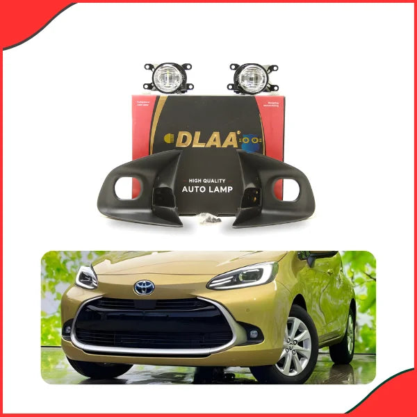 DLAA TY1308 Fog Lamps and Bumper Covers complete kit for Toyota Aqua 2021-2024