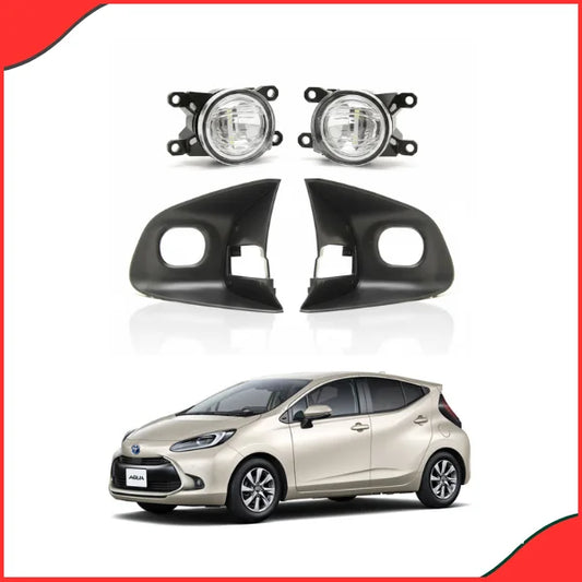 DLAA TY1308 Fog Lamps and Bumper Covers complete kit for Toyota Aqua 2021-2024
