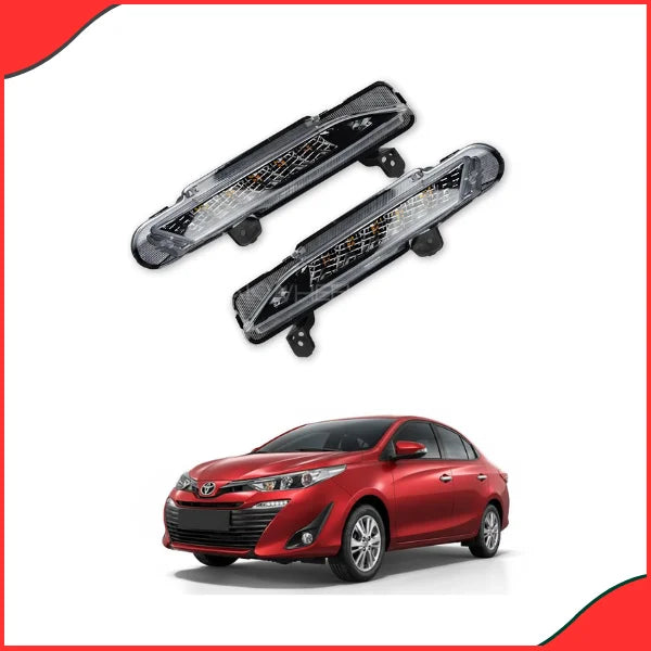 Close-up view of the DLAA TY222 LED DRL and Turn Signal Light assembly