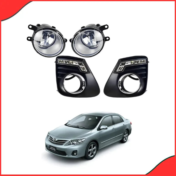 DLAA TY472 L2 LED Fog Lights assembly with integrated L2 LEDs for Toyota Altis 2011