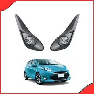 Close-up view of the DLAA TY9308 H11 Fog Lamp assembly for Toyota Aqua