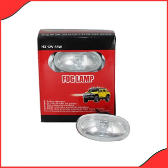 2Pcs H3 12V 55W Super White Halogen Car Fog Light Bulbs - High Brightness and Long-Lasting Performance in Pakistan