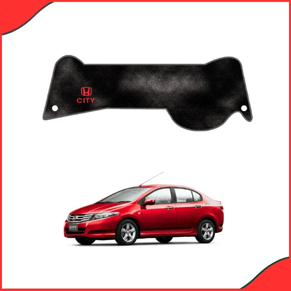 Custom-fit Velvet Dashboard Carpet for Honda City 2009-2021, protecting against UV and heat damage.