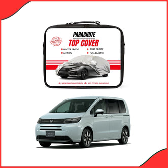 Honda Freed Water Resistant Parachute Top Cover fitted on car - front view