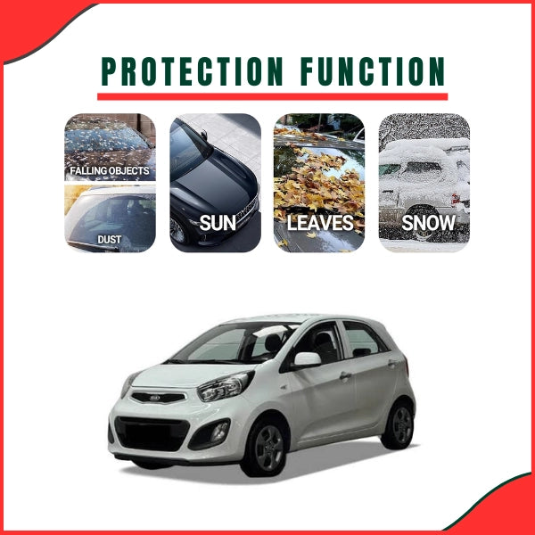 KIA Picanto Parachute Top Cover custom fit on compact hatchback - side view Pakistan
