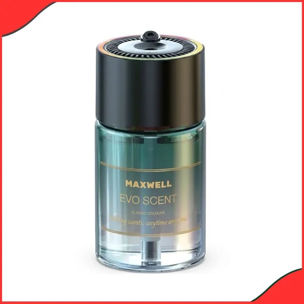 Maxwell Evo Scent car aroma diffuser featuring 4 modes, laser starry spotlight, and smart motion sensor technology