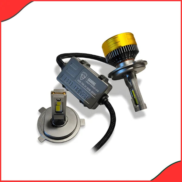 Extreme 850W light output and clear beam pattern from MAXX POWER MB5 H4 LED headlight