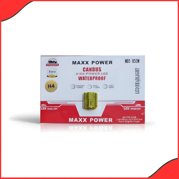 MAXX POWER MB5 H4 CANBUS LED Headlight Bulb 850W waterproof with external driver