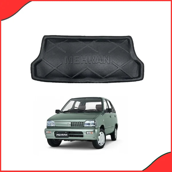 Suzuki Mehran 2012-2017 Foam Trunk Mat Custom Fit Installed View