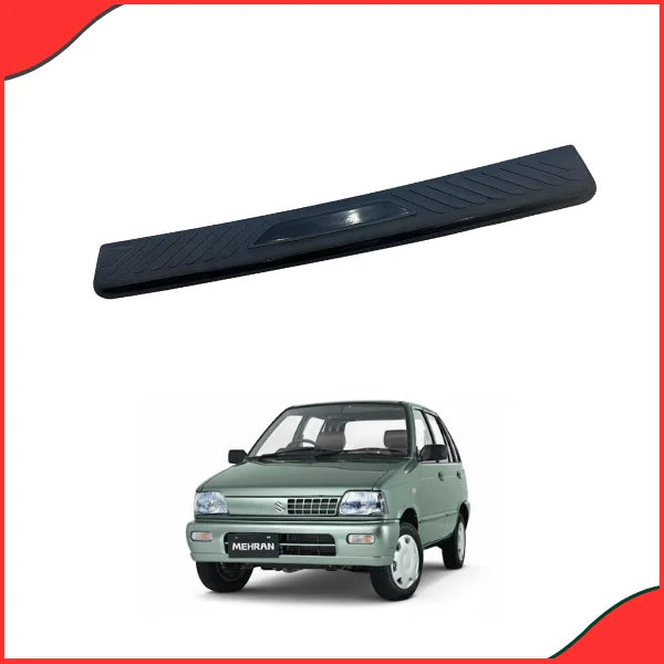 Suzuki Mehran 2012-2019 Black Rear Bumper Protector Guard Installed