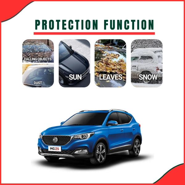 MG ZS Parachute Top Cover full body coverage on crossover SUV - side view Pakistan