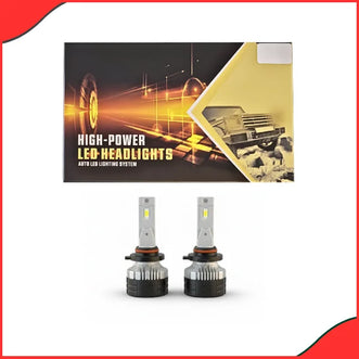 NightForge High Power LED Headlight and Fog Light Conversion Kit showing H4, H11, and 9005 bulb bases.