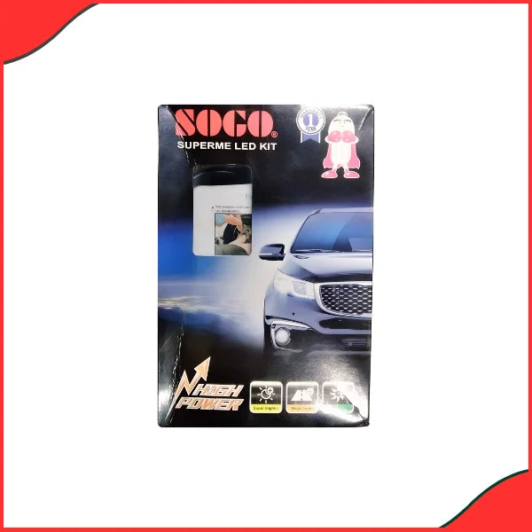 SOGO Supreme 12V LED Headlight Kit for Cars in Pakistan - Bright and Durable Automotive Lighting