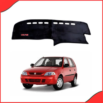 Installed dashboard mat in the Suzuki Cultus 2003-2017 interior, demonstrating glare reduction and protection against sun damage.