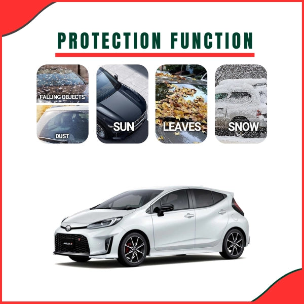 Toyota Aqua Parachute Top Cover hybrid hatchback custom fit - side view Pakistan