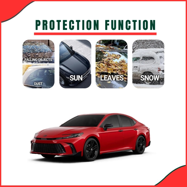 Toyota Camry Parachute Top Cover elastic hem fit around trunk line