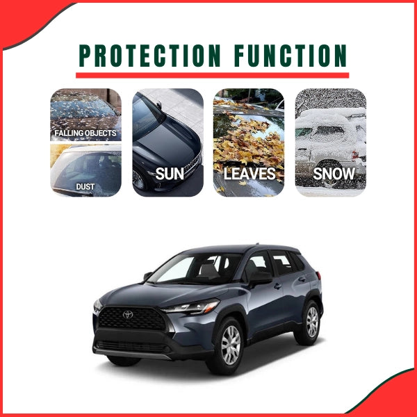 Toyota Corolla Cross Parachute Top Cover protection features dust UV rain resistant