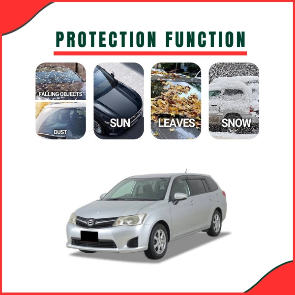 Toyota Fielder Parachute Top Cover protection features dust UV rain resistant