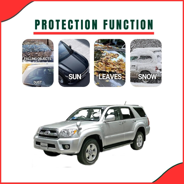 Toyota Hilux Surf Parachute Top Cover protection features dust UV rain resistant
