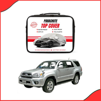 Toyota Hilux Surf Water Resistant Parachute Top Cover fitted on car