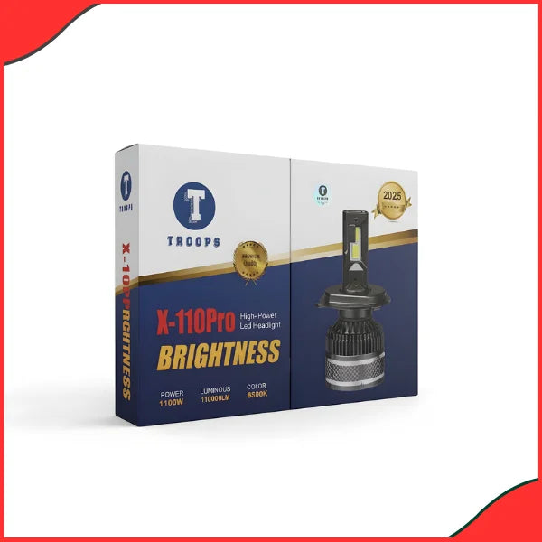 Extreme 1100W 110000LM light output and clear beam pattern from X-110 Pro LED headlight